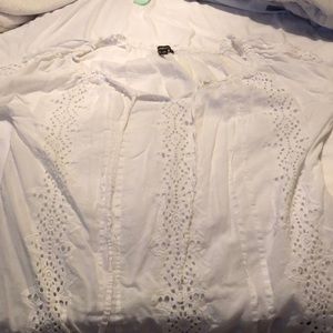 White blouse with beautiful design